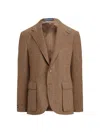 Polo Ralph Lauren The Rl67 Herringbone Jacket In Brown And Camel