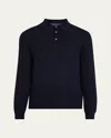 Ralph Lauren Men's Silk-cotton Polo Shirt In Navy