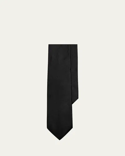 Ralph Lauren Men's Silk Peau De Soie Tie In Black