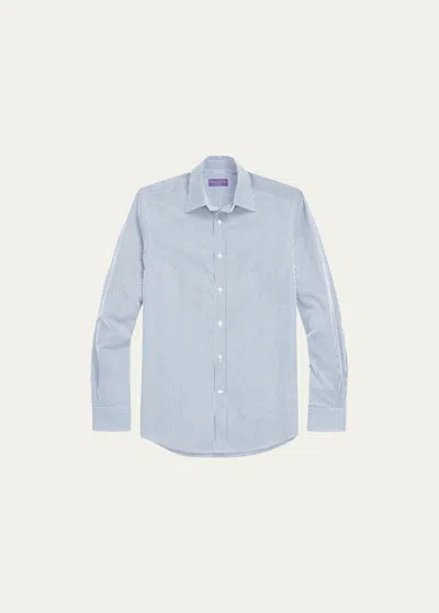 Ralph Lauren Men's Sinclair Striped Sport Shirt In Bluwht
