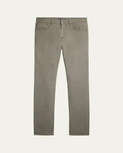 Ralph Lauren Men's Slim Fit Stretch Twill Pants In Grey