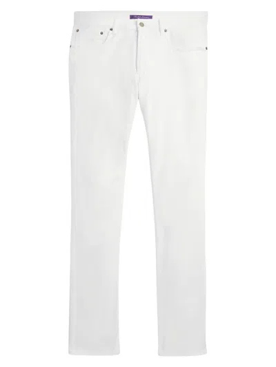 Ralph Lauren Men's Slim-fit Stretch Twill Pants In White