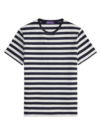 Ralph Lauren Horizontal-striped T-shirt In Blue