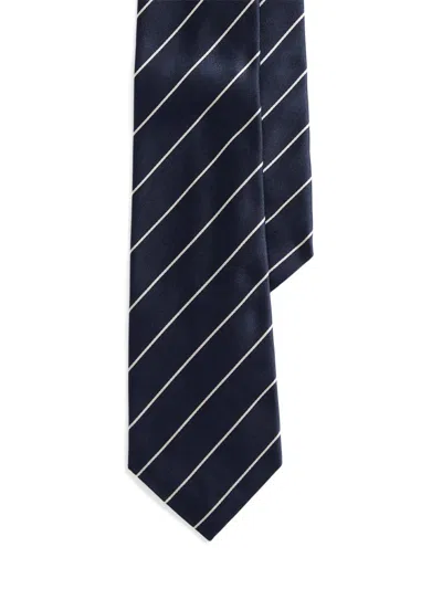 Ralph Lauren Men's Striped Silk Tie In Green