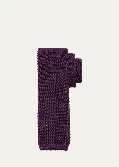 Polo Ralph Lauren Men's Superknit Silk Tie In Dark Purpl
