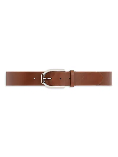 Ralph Lauren Men's Vachetta Leather Belt In Purple