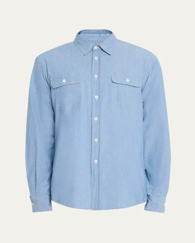 Ralph Lauren Men's Washed Chambray Sport Shirt In Multi