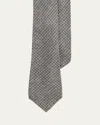 Ralph Lauren Men's Wool Houndstooth Tie In Brown
