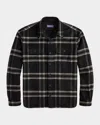 Ralph Lauren Plaid Long-sleeve Shirt In Black
