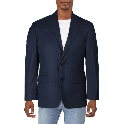 Ralph Lauren Mens Stretch Houndstooth Sportcoat In Blue