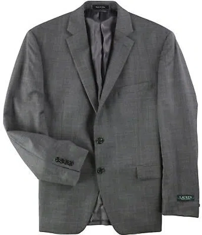 Pre-owned Ralph Lauren Mens Ultraflex Two Button Blazer Jacket In Dkgrey