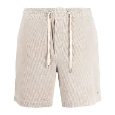 Ralph Lauren Menswear Corduroy Drawstring-fastening Shorts In Neutrals