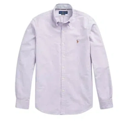 Ralph Lauren Menswear Custom Fit Oxford Shirt In Purple