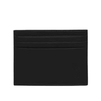 Ralph Lauren Menswear Multi Card Case Smooth Leather In Black