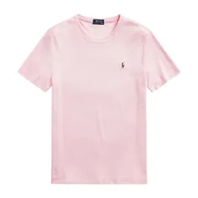 Ralph Lauren Menswear Short Sleeve Custom Fit Slim T-shirt In Pink