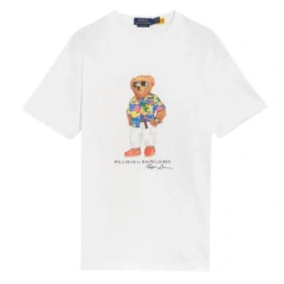 Ralph Lauren Menswear Teddy Holiday T-shirt In White