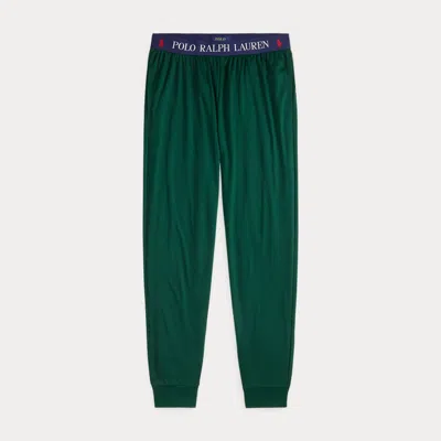 Ralph Lauren Mercerized Cotton Sleep Jogger In Green