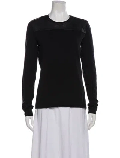 Pre-owned Ralph Lauren Merino Wool Crew Neck Sweater In Gray