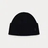 Ralph Lauren Merino Wool Rib-knit Watch Cap In Blue