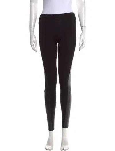 Pre-owned Ralph Lauren Merino Wool Skinny Leg Pants In Black