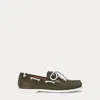 Ralph Lauren Merton Suede Boat Shoe In Armadillo