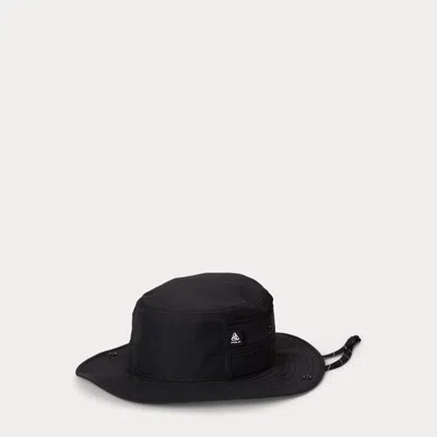 Ralph Lauren Mesh-paneled Utility Bucket Hat In Black