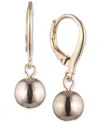 Ralph Lauren Metal Ball Drop Earrings In Gold