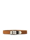 Ralph Lauren Calfskin Letter-opener Belt In Gold