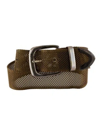 Pre-owned Ralph Lauren Metal Waist Belt In Brown