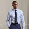 Ralph Lauren Micro-houndstooth Shirt In Blue