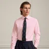Ralph Lauren Micro-houndstooth Shirt In Pink