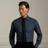 Ralph Lauren Micro-plaid Poplin Shirt In Blue