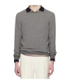 Ralph Lauren Gray Micropattern Sweater In Gray