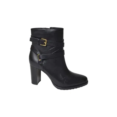 RALPH LAUREN MID-CALF BOOTS WITH POINTED TOE AND STURDY SOLE