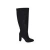 Ralph Lauren Mid-calf Boots With Smooth Finish And Sturdy Sole In Black