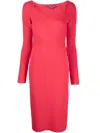 Polo Ralph Lauren Mid-length Cocktail Dress In Red