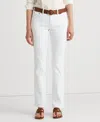 Ralph Lauren Mid-rise Straight Jean In White