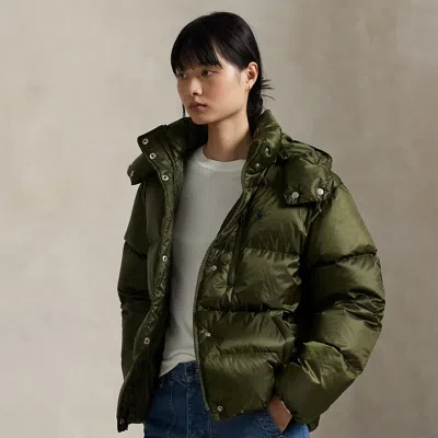 Ralph Lauren Mid-weight Down Puffer Jacket In Green