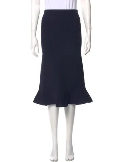 Pre-owned Ralph Lauren Midi Length Skirt W/ Tags In Blue