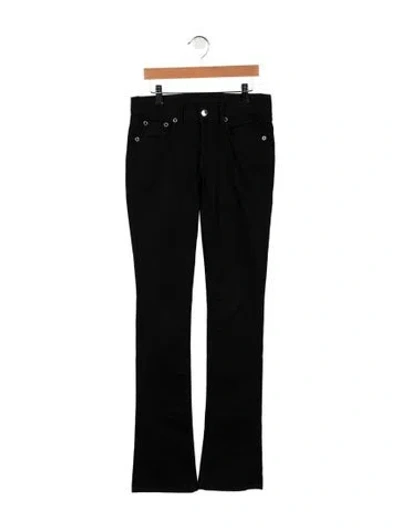 Pre-owned Ralph Lauren Mid-rise Flared Jeans In Black