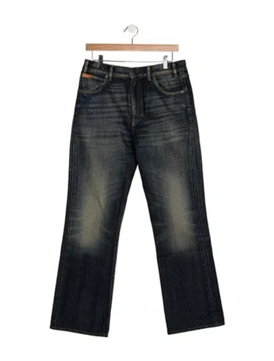 Pre-owned Ralph Lauren Mid-rise Flared Jeans In Black
