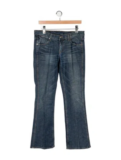 Pre-owned Ralph Lauren Mid-rise Flared Jeans In Blue