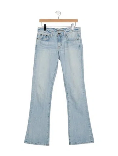 Pre-owned Ralph Lauren Mid-rise Flared Jeans In Blue