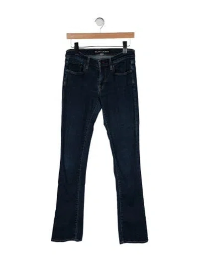 Pre-owned Ralph Lauren Mid-rise Flared Jeans In Blue