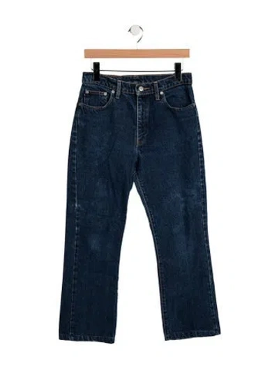 Pre-owned Ralph Lauren Mid-rise Flared Jeans In Blue
