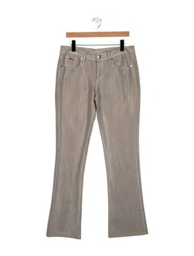 Pre-owned Ralph Lauren Mid-rise Flared Jeans In Gray