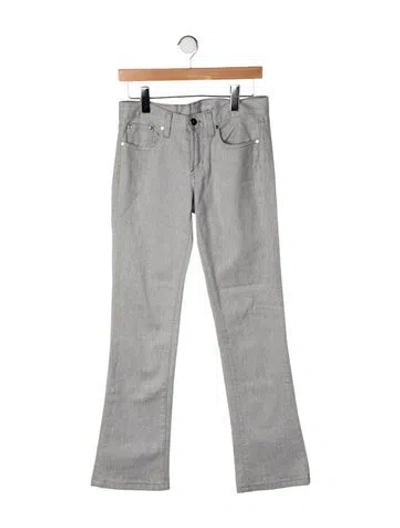 Pre-owned Ralph Lauren Mid-rise Flared Jeans In Grey