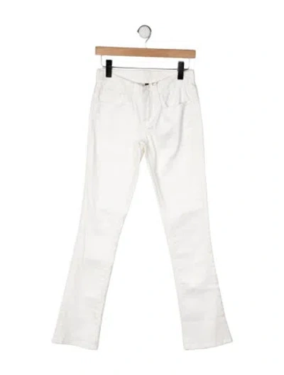 Pre-owned Ralph Lauren Mid-rise Flared Jeans In Neutral