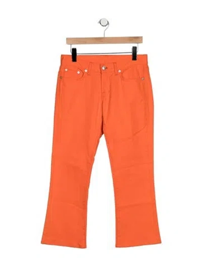 Pre-owned Ralph Lauren Mid-rise Flared Jeans In Orange