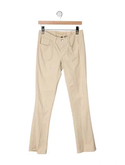 Pre-owned Ralph Lauren Mid-rise Flared Jeans W/ Tags In Yellow